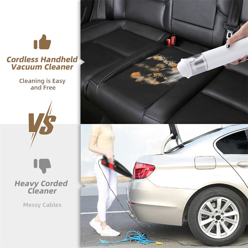 Shell Multifunctional Car Vacuum Cleaner 10Kpa Outdoor Suction Blowing and Charging Integrated Car Vacuum Cleaner